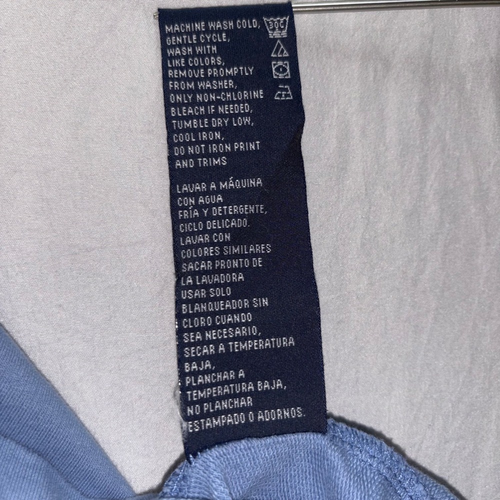 Nautica Mens XXL Light Blue 1/4 Zip Pullover Cotton Jersey Long Sleeve Shirt - Picture 9 of 9